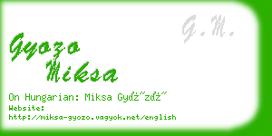 gyozo miksa business card